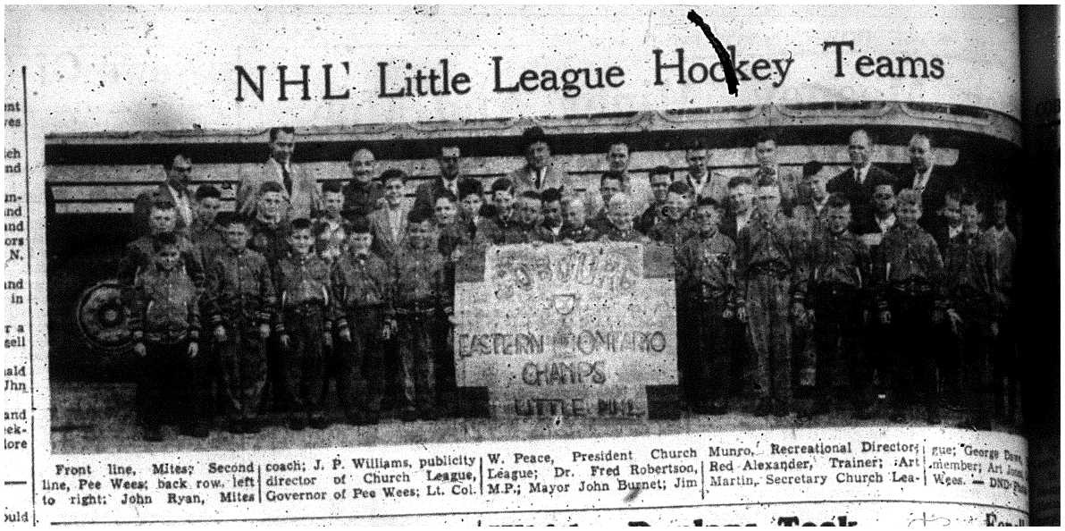 1957-05-02 Hockey -Players on NHL Little League Teams pic