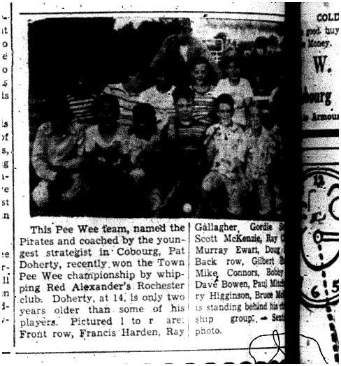 1957-10-03 Baseball -PeeWee Town Champs pic