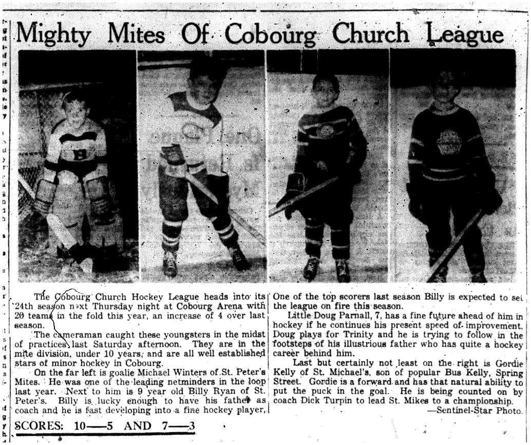 1957-11-14 Hockey -CCHL Mites pic