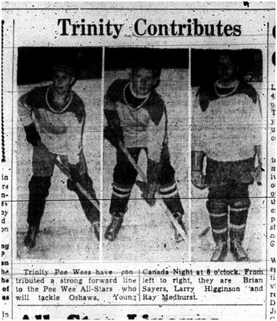 1958-01-30 Hockey -CCHL Trinity PeeWees
