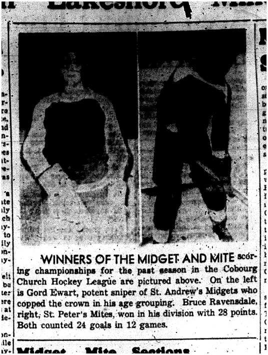 1958-05-01 Hockey -CCHL Midget & Mite Scoring champs