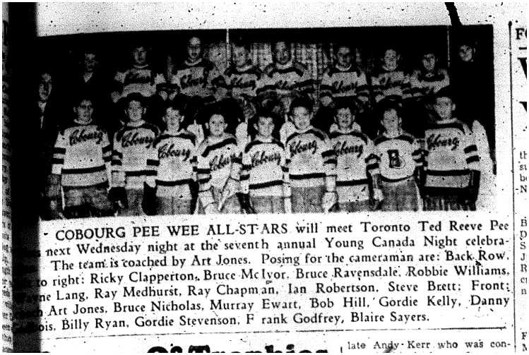 1959-02-12 Hockey -PeeWee Allstars team photo