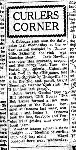 1959-03-12 Curling -Bonspiel results