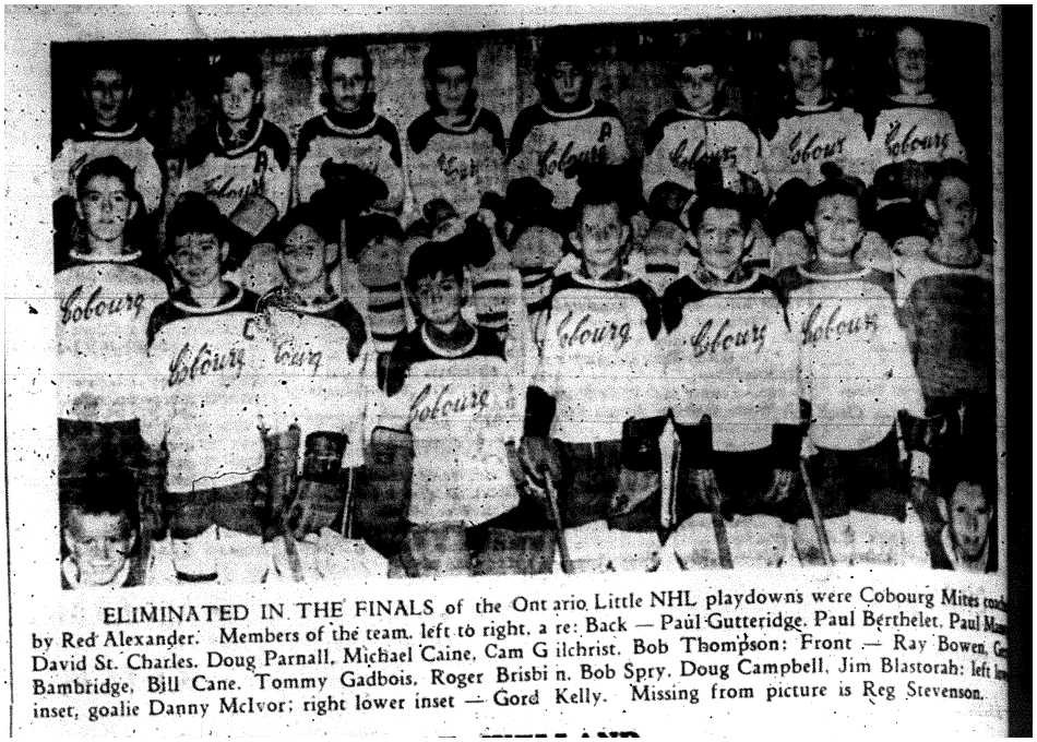1959-04-09 Hockey -CCHL Mites team photo