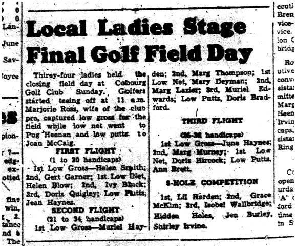 1959-09-17 Golf -Ladies Closing field Day