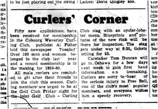 1959-10-22 Curling -More registrations for Waverly Club