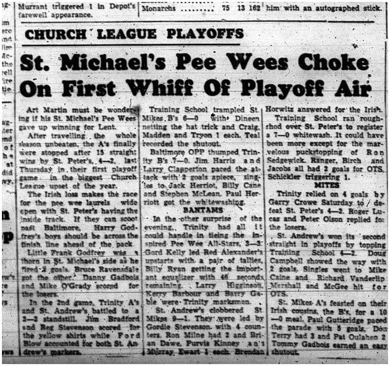 1960-03-10 Hockey -CCHL Playoffs