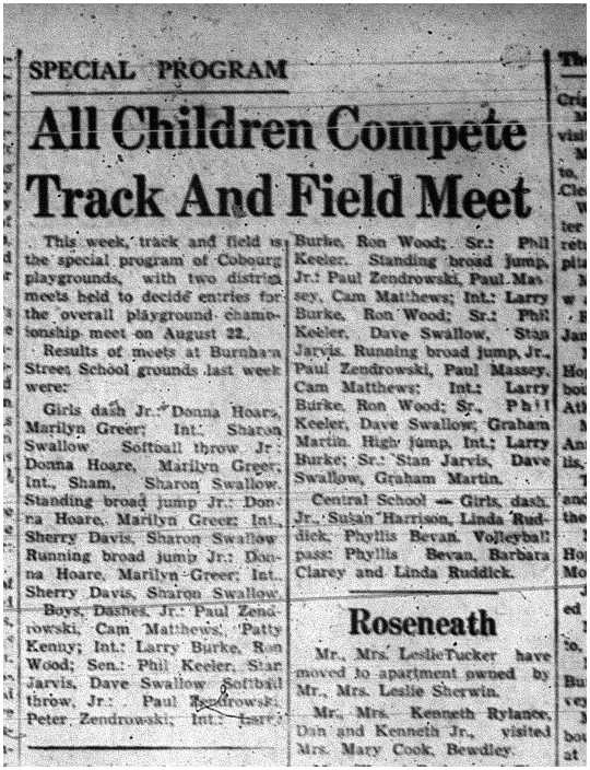 1960-08-11 Track & Field -Meet at Burnham St School grounds