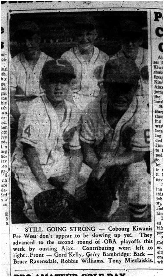 1960-08-25 Baseball -PeeWees advance in OBA Playoffs-Players pic