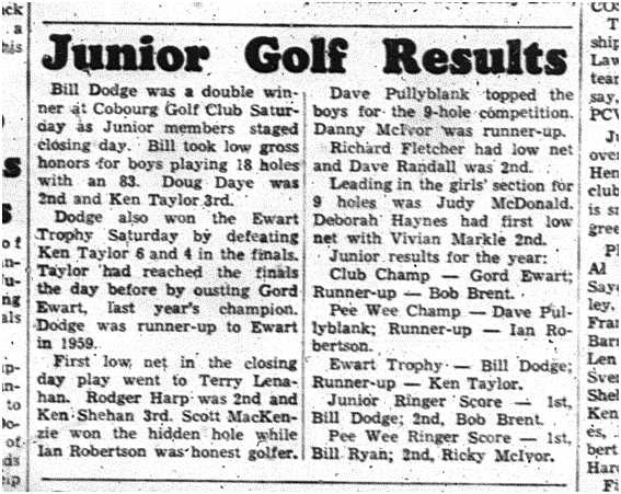 1960-09-29 Golf -Juniors Closing Day