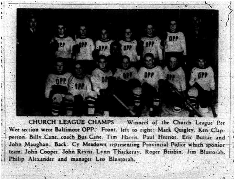 1961-04-13 Hockey -CCHL Baltimore OPP PeeWees Champs