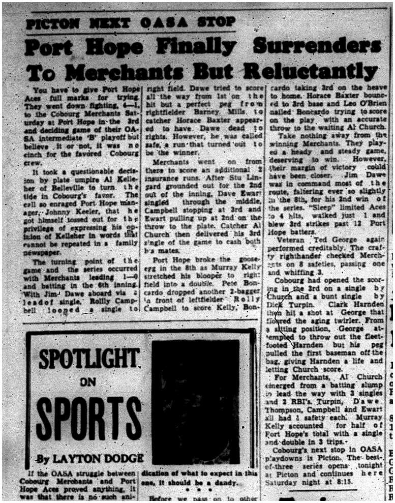 1961-08-23 Softball -Intermediate Merchants vs PH