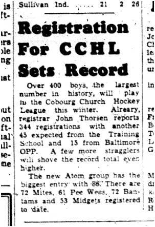 1961-10-26 Hockey -CCHL registrations
