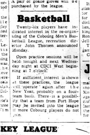 1961-11-29 Basketball -Mens League organizing