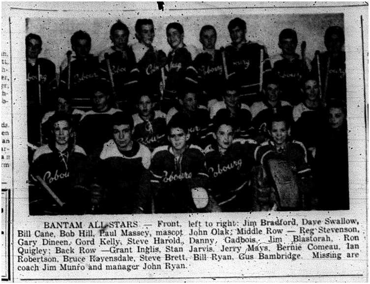 1962-02-07 Hockey -Bantam AllStars team photo