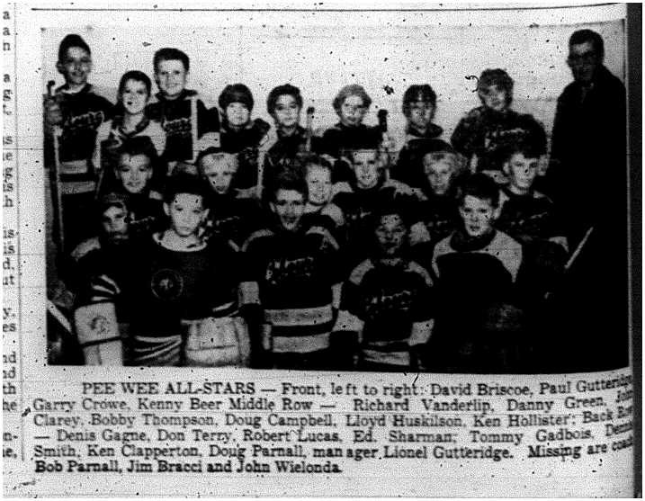 1962-02-07 Hockey -CCHL PeeWee AllStars team photo