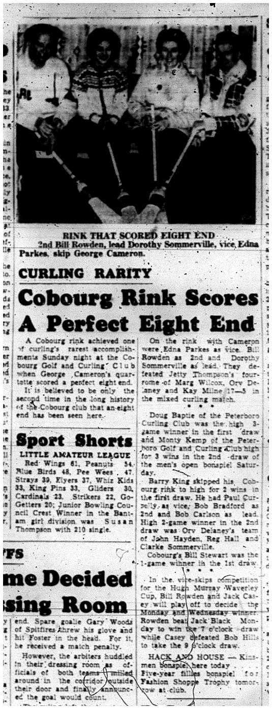 1962-02-21 Curling -Perfect 8ender