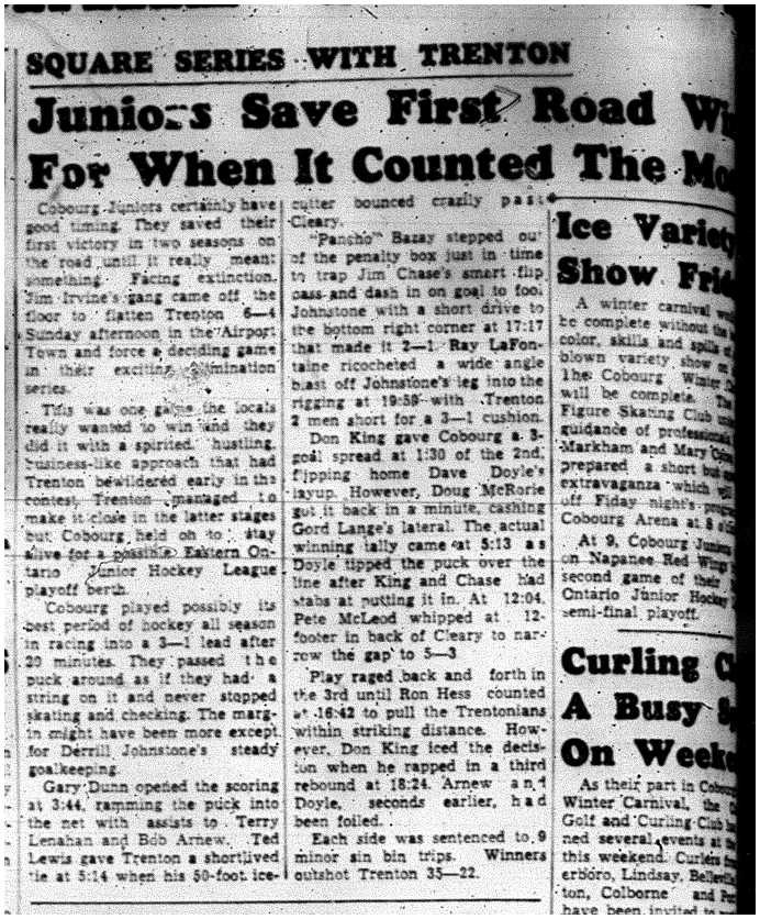 1962-02-21 Hockey -Cobourg Juniors