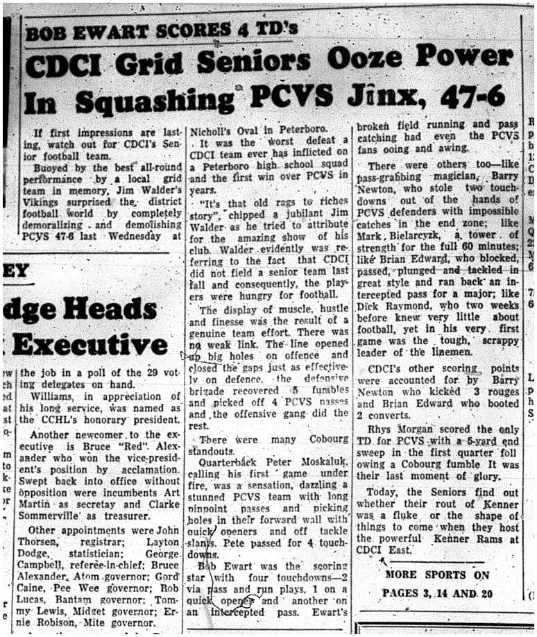 1962-10-03 School -CDCI Football vs PCVS
