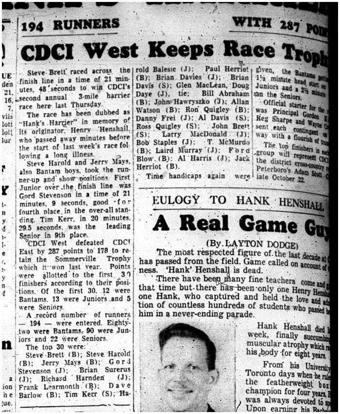 1962-10-10 School -CDCI West vs CDCI East for Sommerville Cup