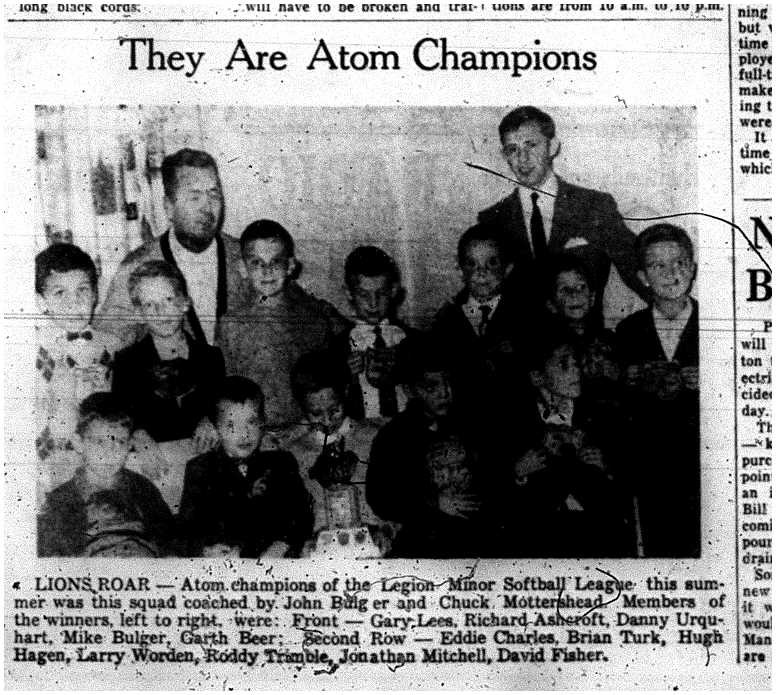 1962-10-17 Softball -Legion Atoms champs