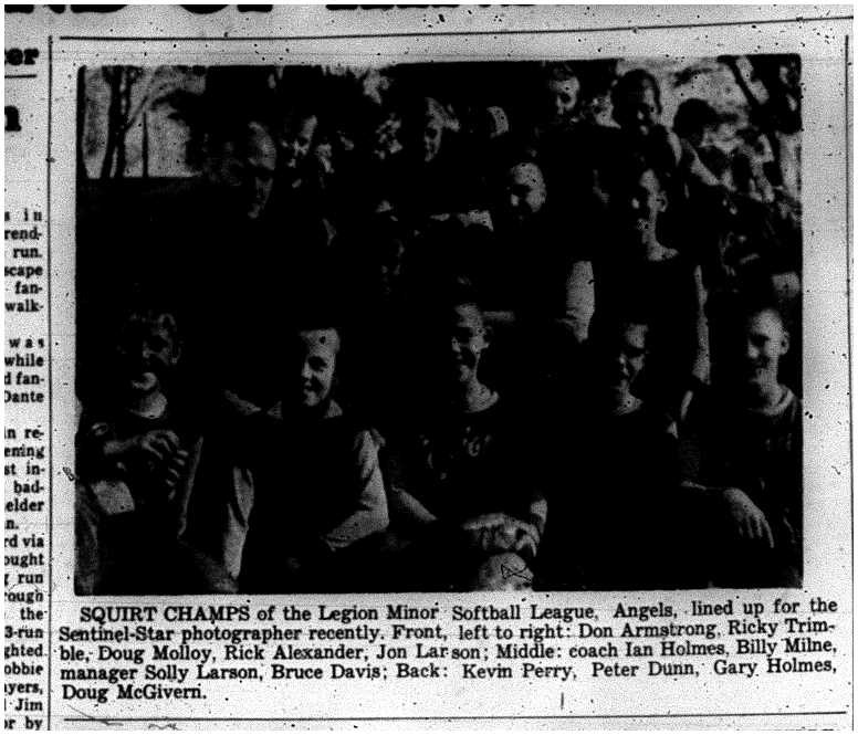 1962-10-17 Softball -Legion Squirts Champs