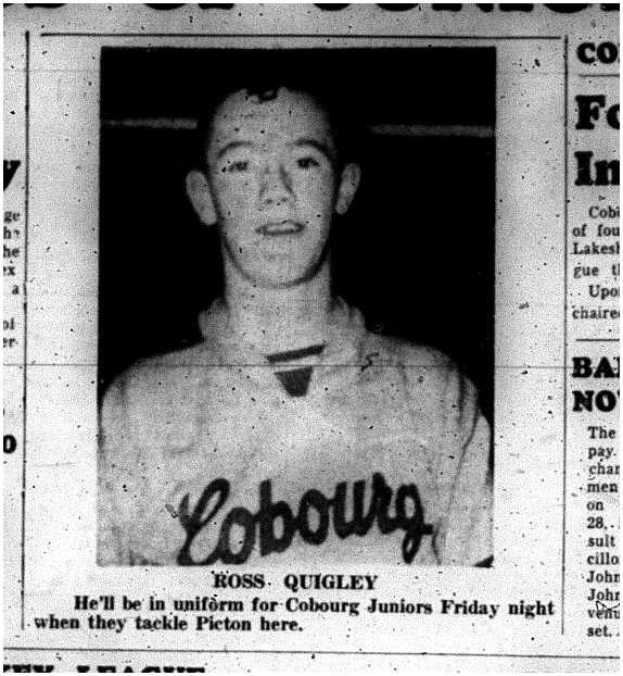 1962-11-14 Hockey -Juniors Ross Quigley