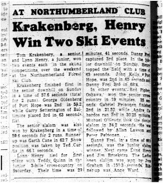 1963-01-30 Skiing -Northumberland Ski competitions