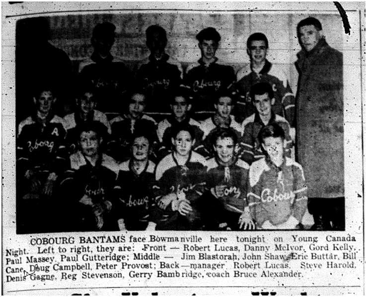 1963-02-06 Hockey -CCHL Young Canada Night -Cobourg Bantam photo