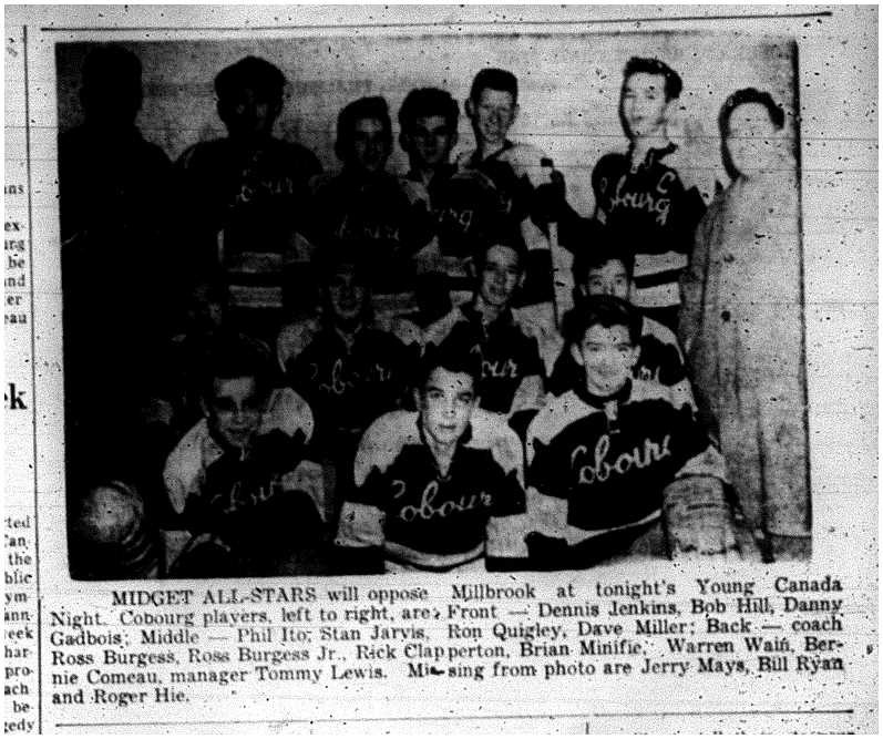 1963-02-06 Hockey -CCHL Young Canada Night -Midget all-Stars photo