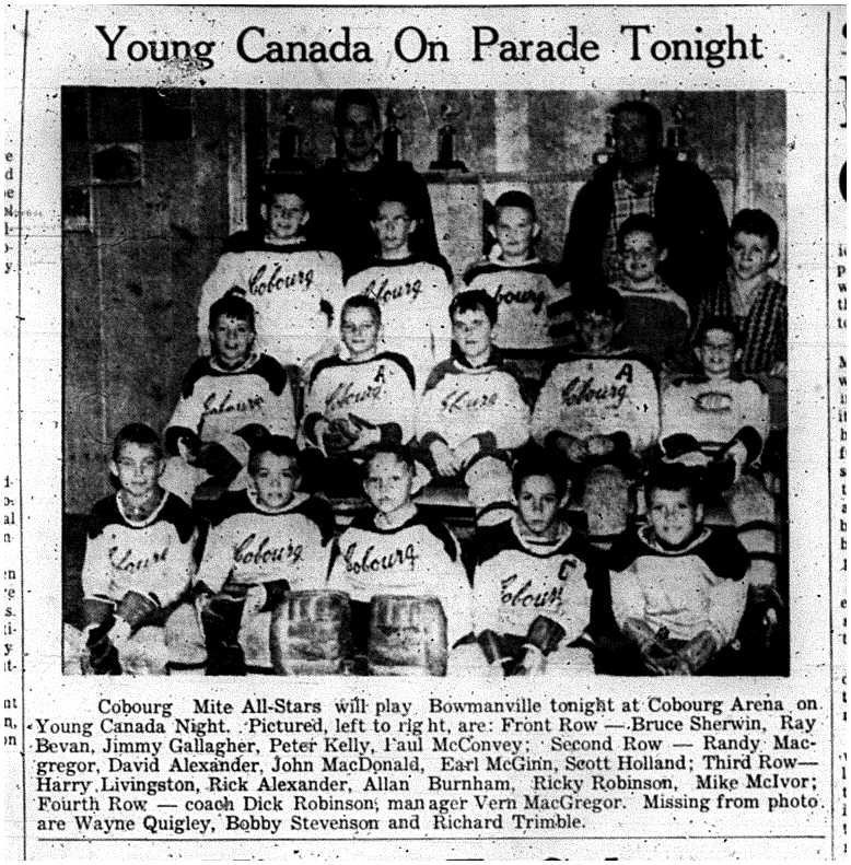 1963-02-06 Hockey -CCHL Young Canada Night -Mite All-Stars photo