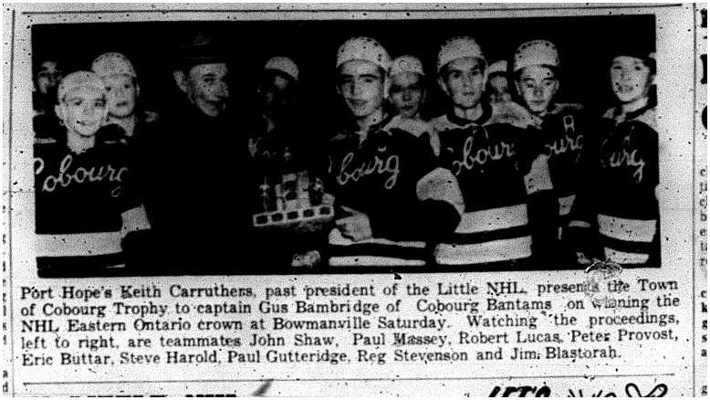 1963-03-13 Hockey -Cobourg Bantams win NHL Eastern Ontario