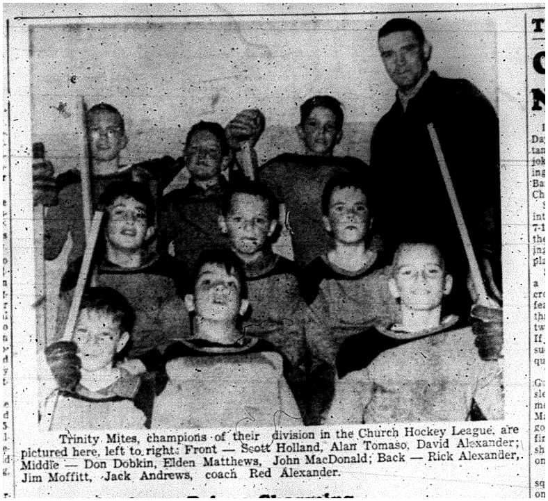 1963-04-03 Hockey -CCHL Trinity Mites win Division