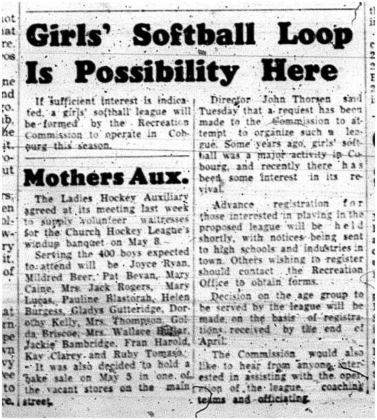 1963-04-10 Softball -Girls league planning