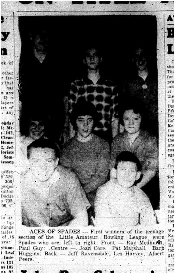 1963-04-17 Bowling -Teenage section winners