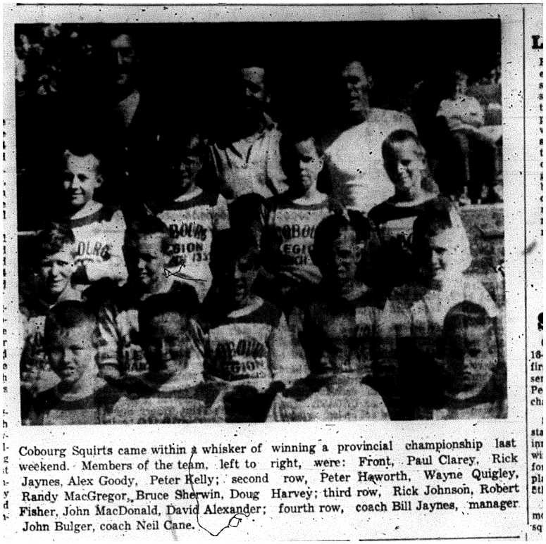 1963-09-11 Baseball -Squirts in Provincial championships