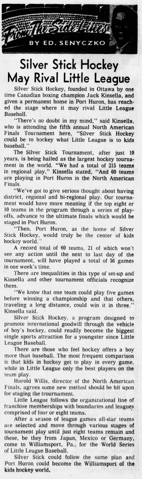 1967-02-05 Hockey -Silver Stick -Port Huron Times Herald