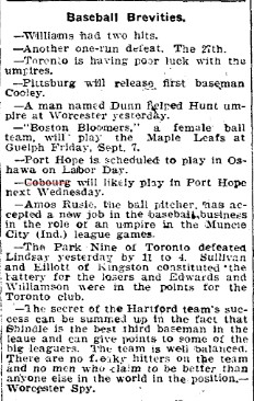 1900-08-25 Baseball -Cobourg vs Port Hope-TO Star