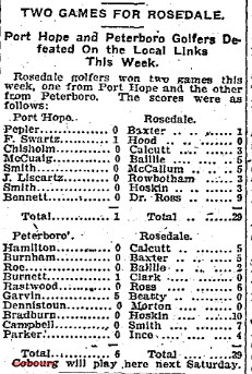 1901-08-17 Golf -Rosedale vs PH-TO Star