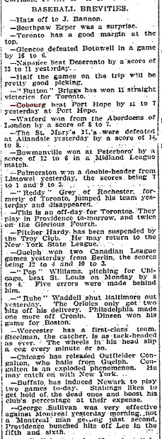 1902-07-02 Baseball -Cobourg vs PH-TO Star