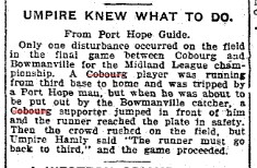 1902-10-21 Baseball -Umpire Makes Call When Fan Jumps on Field-TO Star