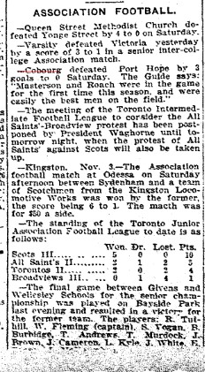 1902-11-04 Football -Cobourg vs PH-TO Star