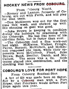 1902-12-27 Hockey -Hockey News From Cobourg-TO Star