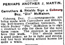 1902-12-27 Horse Racing -Cobourg Jockey Din McMahon to sign-TO Star