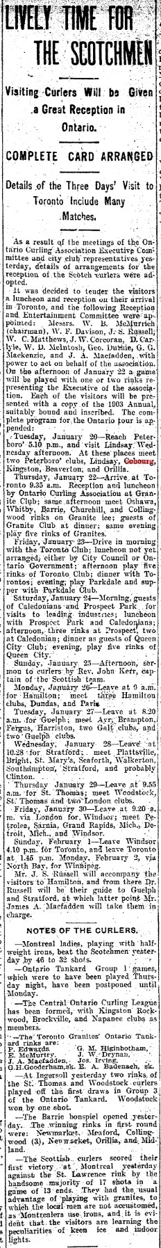 1903-01-14 Curling -Cobourg-Ptbo-Lindsay-Kingston-TO Star