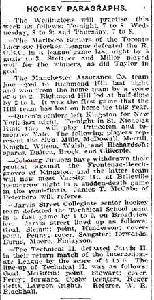 1903-02-17 Hockey -Jrs Withdraw Protest vs Kingston-TO Star