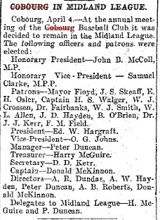 1903-04-04 Baseball -Cobourg in Midland League-TO Star