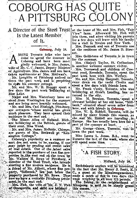 1903-07-18 Sports -Visitors to Cobourg-TO Star