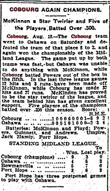 1903-08-19  Baseball -Cobourg Midland League Champs-TO Star