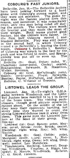 1904-01-19 Hockey -Juniors vs Belleville-TO Star